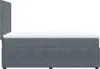 Boxspringbett mit Matratze Dunkelgrau 100x200 cm Samt Produktbild-Vorschau 5