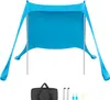 SucceBuy Strandzelt mit Sonnenschutz (UPF 50+) 2,3 x 2,3 x Produktbild-Vorschau 1