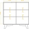 Kommode Gerg aus Kernbuche massiv 90x40x92 cm mit 2 Türen Produktbild-Vorschau 8