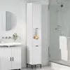 vidaXL Mobile da bagno con cassetti Bianco 31,5 x 33 x 190 Anteprima dell’immagine prodotto 4