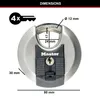 Master Lock Schijfslot Excell, roestvrij staal, 80 mm, Productafbeelding-voorbeeld 5
