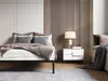 Rám postele BED ALU 140x200 kovový dřevěné lamely moderní Náhled obrázku produktu 4