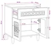 vidaXL Nachttisch Weiß 50 x 33 x 60 cm Holzwerkstoff Produktbild-Vorschau 7
