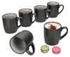 6x Reactive Glaze Dark Cement Kubek do kawy 250ml Szare Podgląd zdjęcia produktu 1