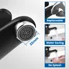 Auralum Schwarz Wasserhahn Bad Messing Waschtischarmatur Produktbild-Vorschau 4
