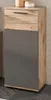 Bad Unterschrank "Tomaso" in Eiche und grau Kommode 37 x 87 Produktbild-Vorschau 1