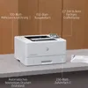 Laserdrucker HP LaserJet Enterprise M406DN Weiß USB Produktbild-Vorschau 14