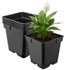 Garronda, lot de 5 pots de fleurs carrés en plastique avec Voir les images du produit 1