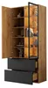 Merax vitrinekast, glazen vitrine met LED-verlichting, 2 Productafbeelding-voorbeeld 8
