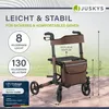 Aluminiowy chodzik z siedziskiem i torbą, składany, 130 kg Podgląd zdjęcia produktu 2
