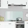 vidaXL Küchenrückwand Weiß 110 x 50 cm Gehärtetes Glas Produktbild-Vorschau 2