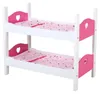 My Beautiful Dollsroom Houten Poppen-Stapelbed Roze/Wit Náhled obrázku produktu 2
