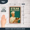 Blechschild 20x30cm Steak Restaurant Retro Metallschild Produktbild-Vorschau 2