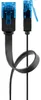 CAT 6A Flach-Patchkabel, U/UTP, schwarz Kupferleiter (CU) Produktbild-Vorschau 7
