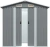 vidaXL Abri de jardin anthracite acier 204 x 132 x 186 cm Voir les images du produit 12