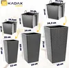 KADAX sada ratanových kvetináčov "Pesaro", plastový Náhľad obrázku produktu 2