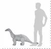 vidaXL Plyšové zviera Brachiosaurus stojaci plyšový šedý Náhľad obrázku produktu 3