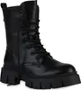 van-hill Damen Plateau-Stiefeletten, Schwarz, Größe 36, mit Produktbild-Vorschau 1