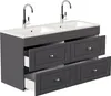 Badmöbel Helios Cottage Doppel-Waschbecken SoftClose Produktbild-Vorschau 2