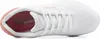 A top-down view of a white Skechers sneaker with pink accents. Produktbild-Vorschau