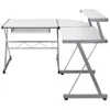 vidaXL Eck Computertisch Weiß 132x112x99 cm Holzwerkstoff - Produktbild-Vorschau 3