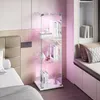 UnboxG Glasvitrine Standvitrine Weiß mit LED- 123.3 x 35 x Produktbild-Vorschau 9