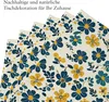 Boho-Tischsets 45x30 cm Leinen Blumen Abwischbar Set 4 Produktbild-Vorschau 7