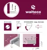 Walteco Nábytkový závěs pro skleněná dvířka 40x13,5mm, Náhled obrázku produktu 4