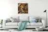 MuchoWow® Textilposter Leopard - Tiere - Wild 120x120 cm Produktbild-Vorschau 3