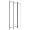 vidaXL Paravent 3 pièces blanc 120x220 cm Tissu Voir les images du produit 1