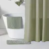 Shower set - TODAY - UTILITY - Basket. mat. curtain - Green Anteprima dell’immagine prodotto 2