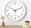 horloge murale argentée de 30 cm, à piles, silencieuse et Voir les images du produit 2