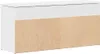 A white and wood-effect storage bench. Náhľad obrázku produktu