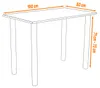 Betonový stůl AKKE s černými nohami DxŠxV: 100x50x74 cm Náhled obrázku produktu 7