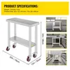 Edelstahl Catering Arbeitstisch 30''x12''x34'' - Robust bis Produktbild-Vorschau 7