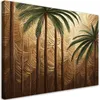 Leinwandbild Palme Gold Abstrakt 100x70 Feeby Gold bild für Produktbild-Vorschau 1