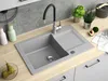 Žulový dřez – kuchyňský dřez – beton – 66 x 43 cm – Náhled obrázku produktu 3