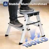Sekey Trittleiter 2 Stufen klappbar aus Aluminium, bis 150 Produktbild-Vorschau 7