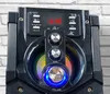 Close-up of the control panel and speaker of a portable Bluetooth speaker. Produktbild-Vorschau