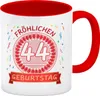 Witziger Kaffeebecher Rot für den 44. Geburtstag mit Motiv: Produktbild-Vorschau 1