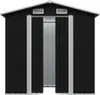 "SALE 2026" Gartenschuppen Anthrazit Stahl 204 x 132 x 186 Produktbild-Vorschau 3