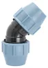 Unidelta PP Winkel 45° 63mm mit Klemmverschraubung für PE Produktbild-Vorschau 2