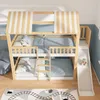 MODFU Letto a castello 90x200 con scivolo da 35 cm, Anteprima dell’immagine prodotto 3