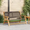 vidaXL záhradný nábytok, sivý, 122 x 76 x 73 cm, masívne Náhľad obrázku produktu 2