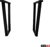 Two black metal table legs are shown against a white background. Anteprima dell’immagine prodotto