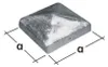 Tappo per pali quadrati in metallo 90x90x1,5 mm zincato Anteprima dell’immagine prodotto 6