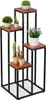 Relaxdays Scala a fiori, 4 ripiani, L x P x A: 100 x 40 x Anteprima dell’immagine prodotto 1