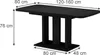 Jedálenský stôl Vicco Fenaro čierna 120-160 x 80 cm 2 Náhľad obrázku produktu 2