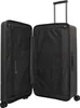 An open black suitcase with its interior visible, showing compartments and zippers. The suitcase has a telescopic handle extended. Produktbild-Vorschau