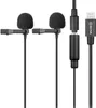 A product shot of two lavalier microphones with a lightning connector. Náhľad obrázku produktu
